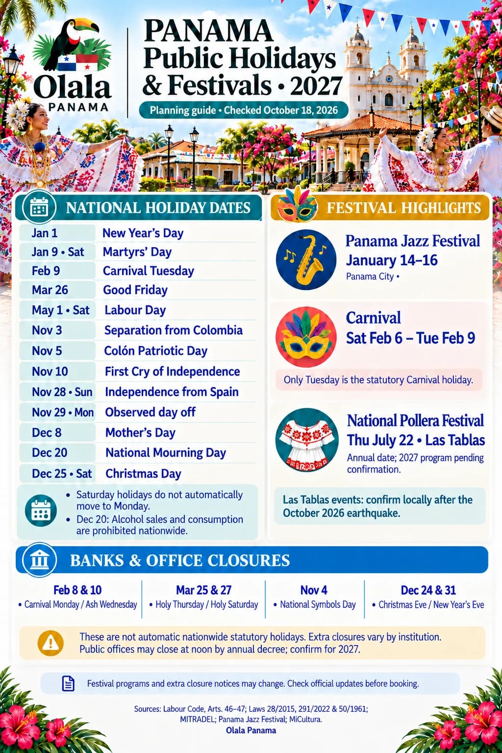 Public holidays and festivals