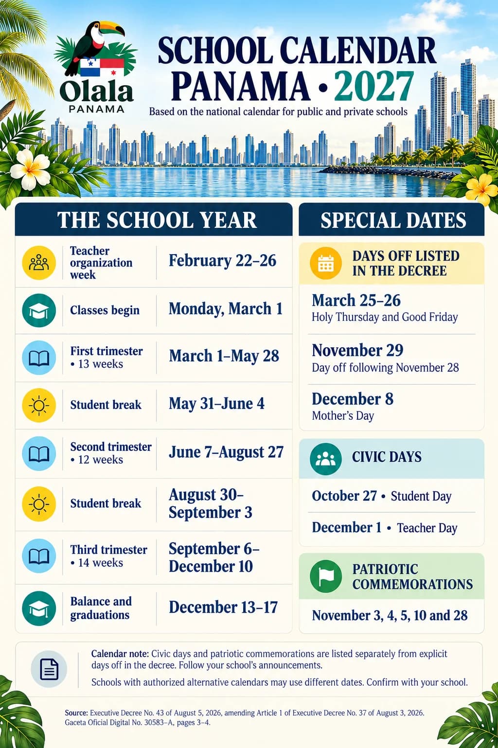 School calendar
